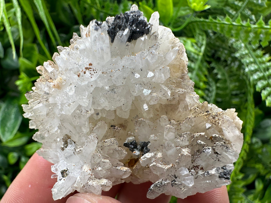 Quartz with Chalcopyrite and Sphalerite, Natural Minerals Home Decor Stone