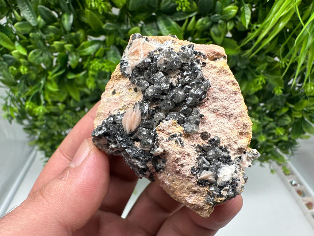 Wonderful Baryte with Cerussite on Galena from Morocco,Crystal, Mineral,Specimen,Cluster,Crystals,Barite Crystal,Cerussite Crystal,Specimen
