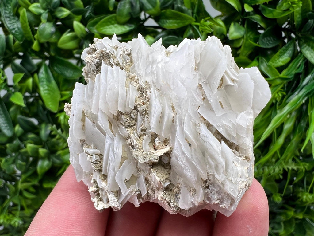 Calcite on Chalcedony Mineral Specimen, Bulgaria Home Decor Stone