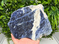 Polished Sodalite Slice – Natural Blue Crystal Slab, Home Decor Accent