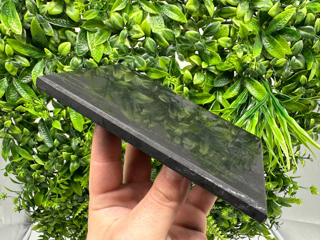 Polished Shungite Tile: Karelian Protection Plate (15/10cm)
