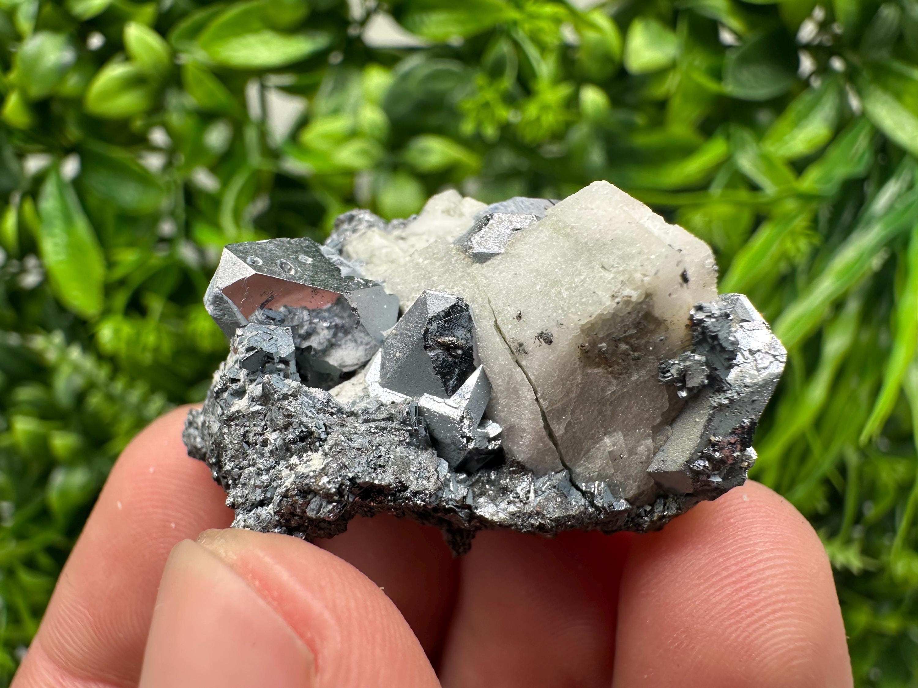 Stunning Shpinel Galena on Sphalerite,Calcite from Borieva mine,Madan,Bulgaria,Natural,collectible mineral specimen,home decor,collectible’s