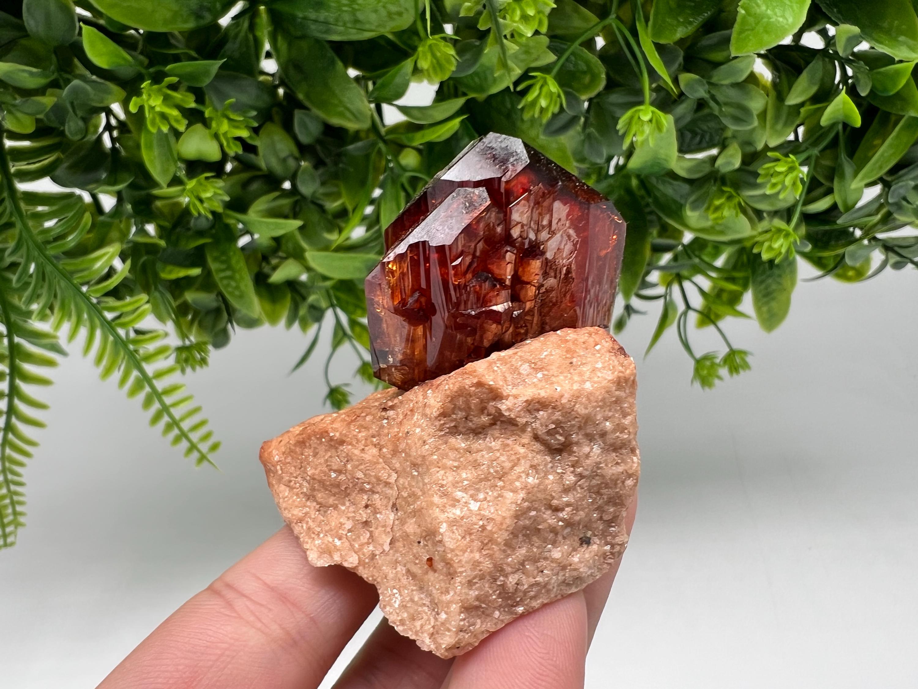 Orange-Brown Arcanite Mineral Specimen, Santa Ana Tin Mine