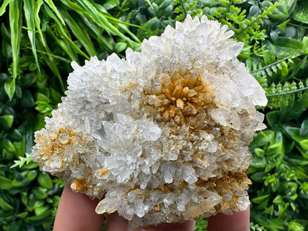 Transparent Quartz Cluster with Mineral Inclusions, Bulgaria