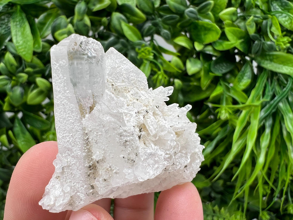 Wonderful Transparent Quartz on Chlorite Matrix,From Borieva mine,Madan,Bulgaria,Quartz,Quartz crystal,mineral specimen,collection quartz