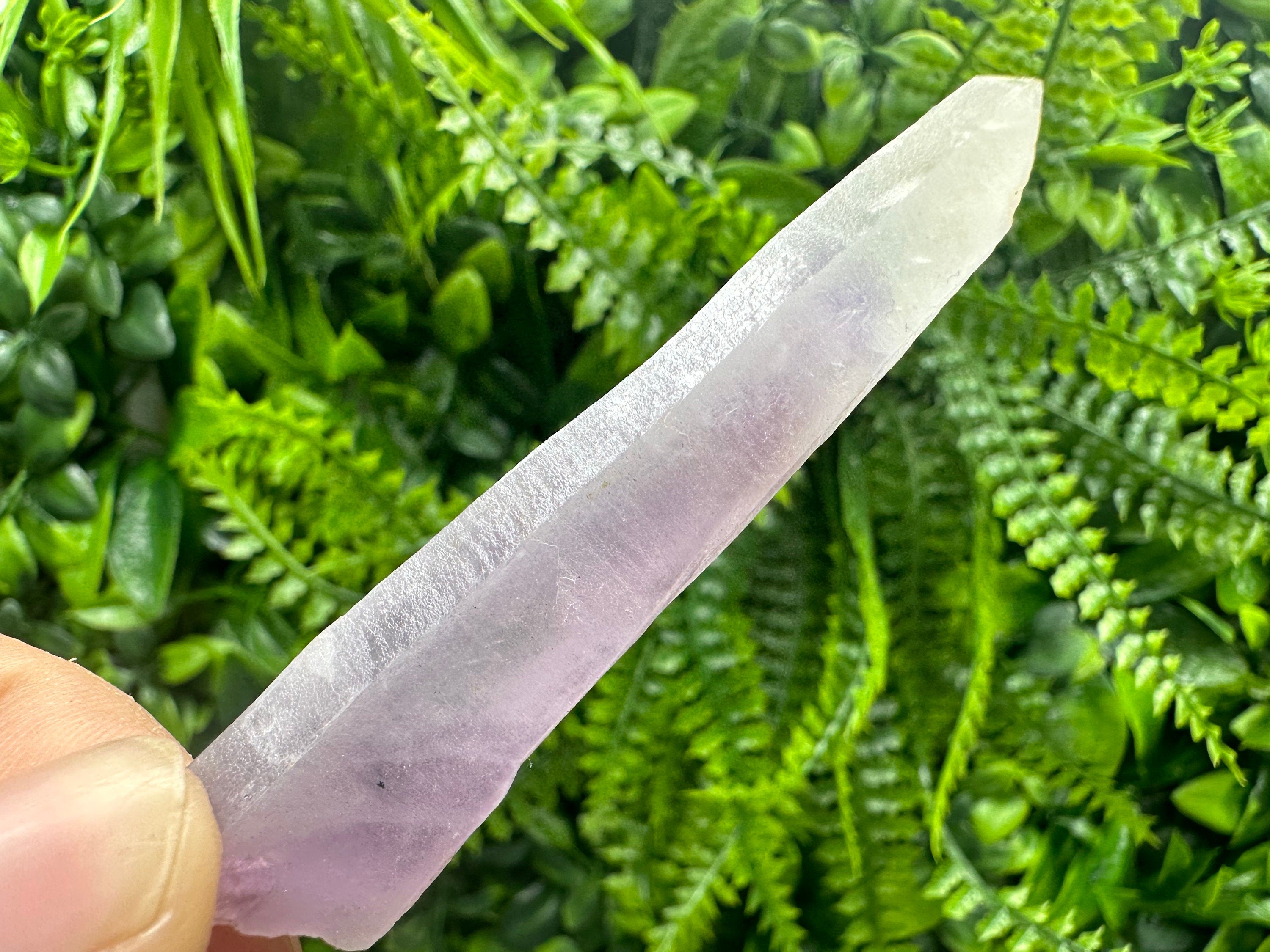 Amethyst Phantom Quartz with Chalcedony and Chlorite Inclusions