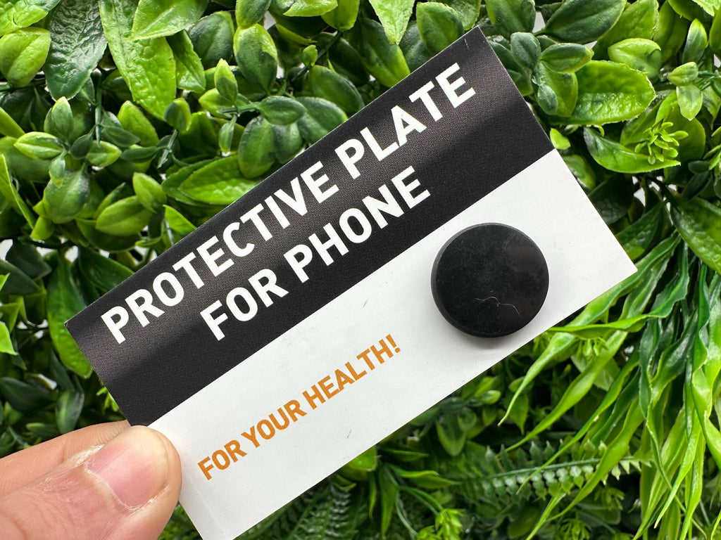 Shungite Phone Sticker, Origin Russia, Radiation Protection, Good Luck