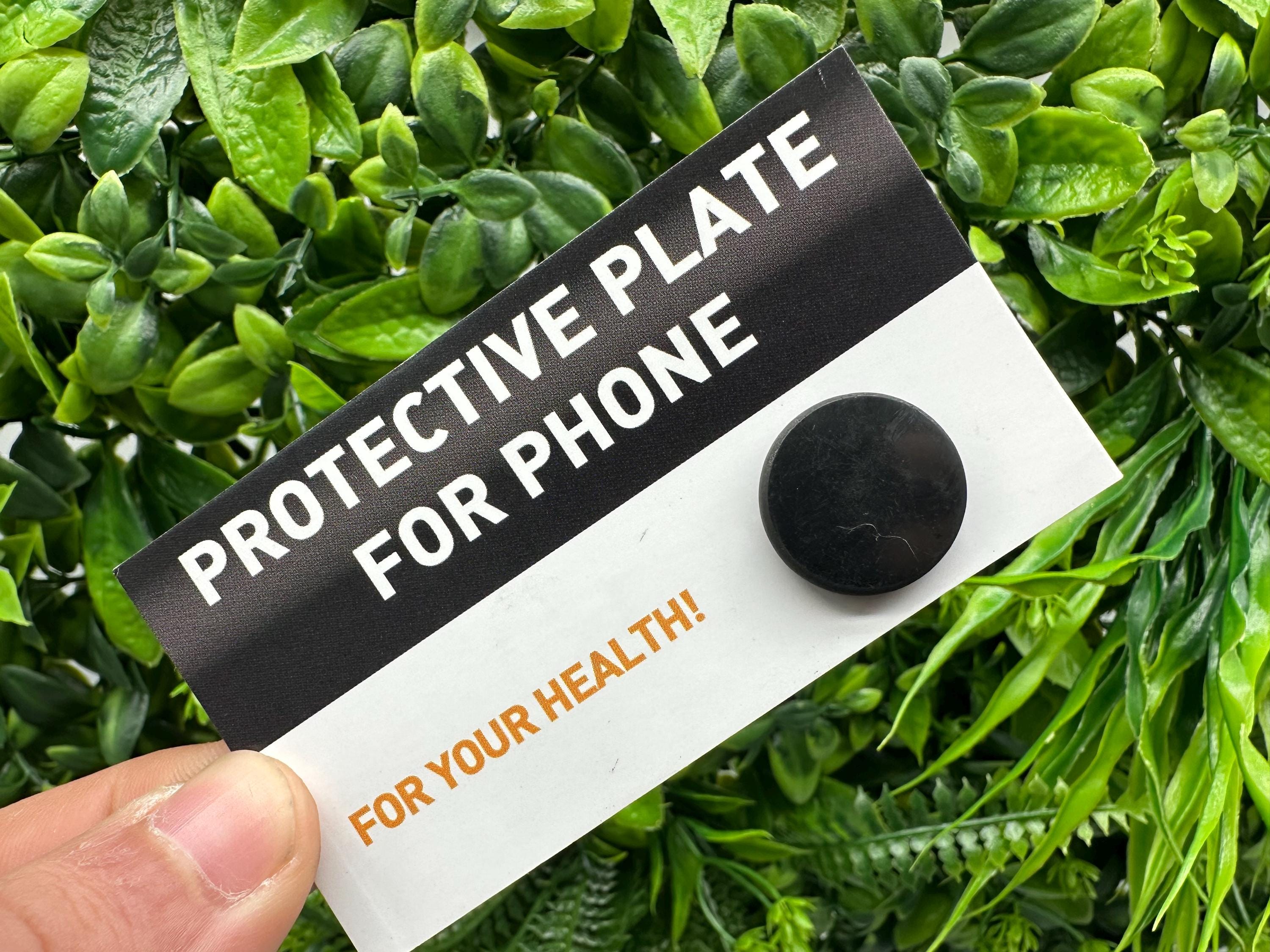 Shungite Phone Sticker, Origin Russia, Radiation Protection, Good Luck
