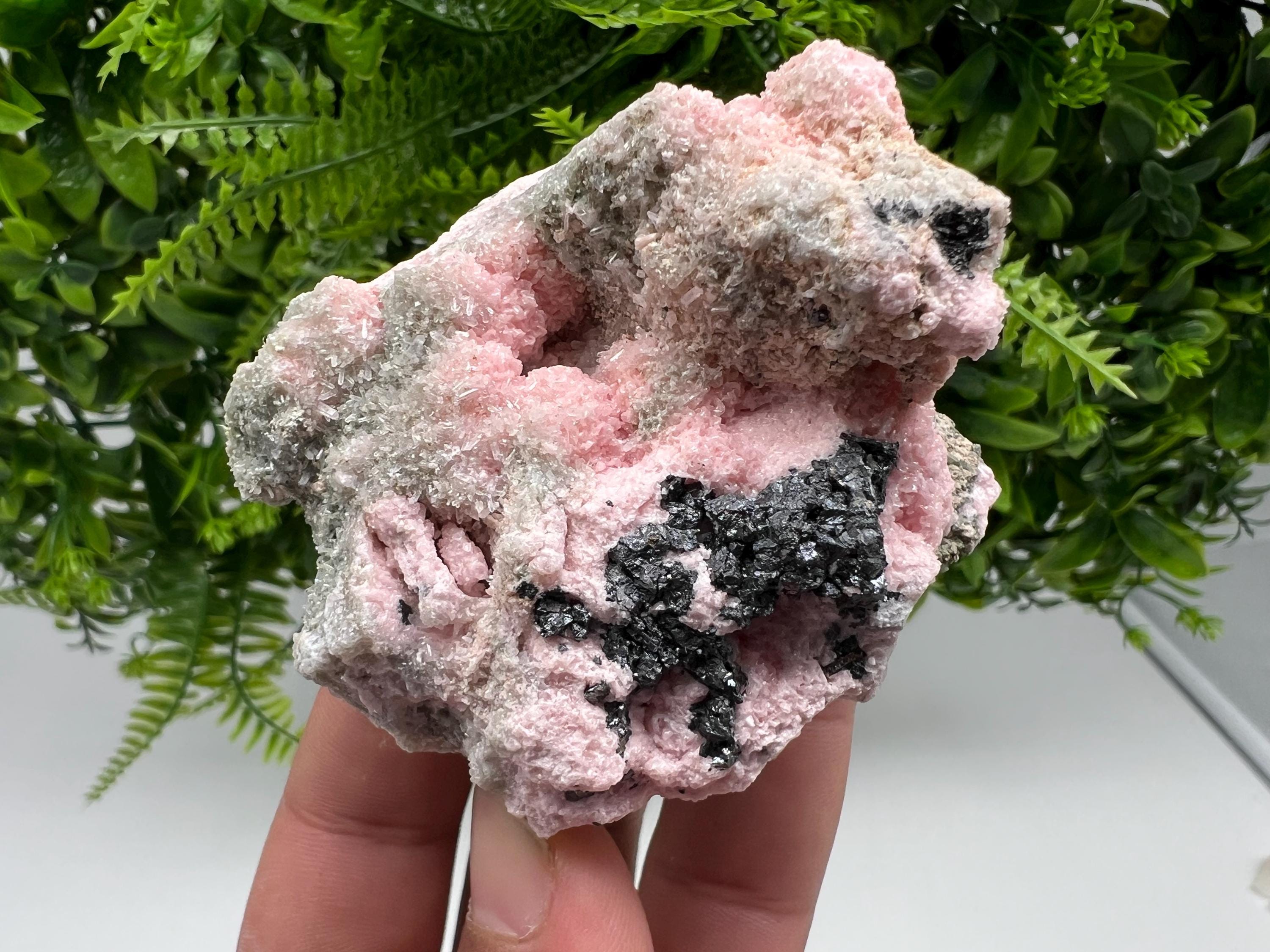 RARE Rhodochrosite with Calcite, Starnica Mine, Bulgaria