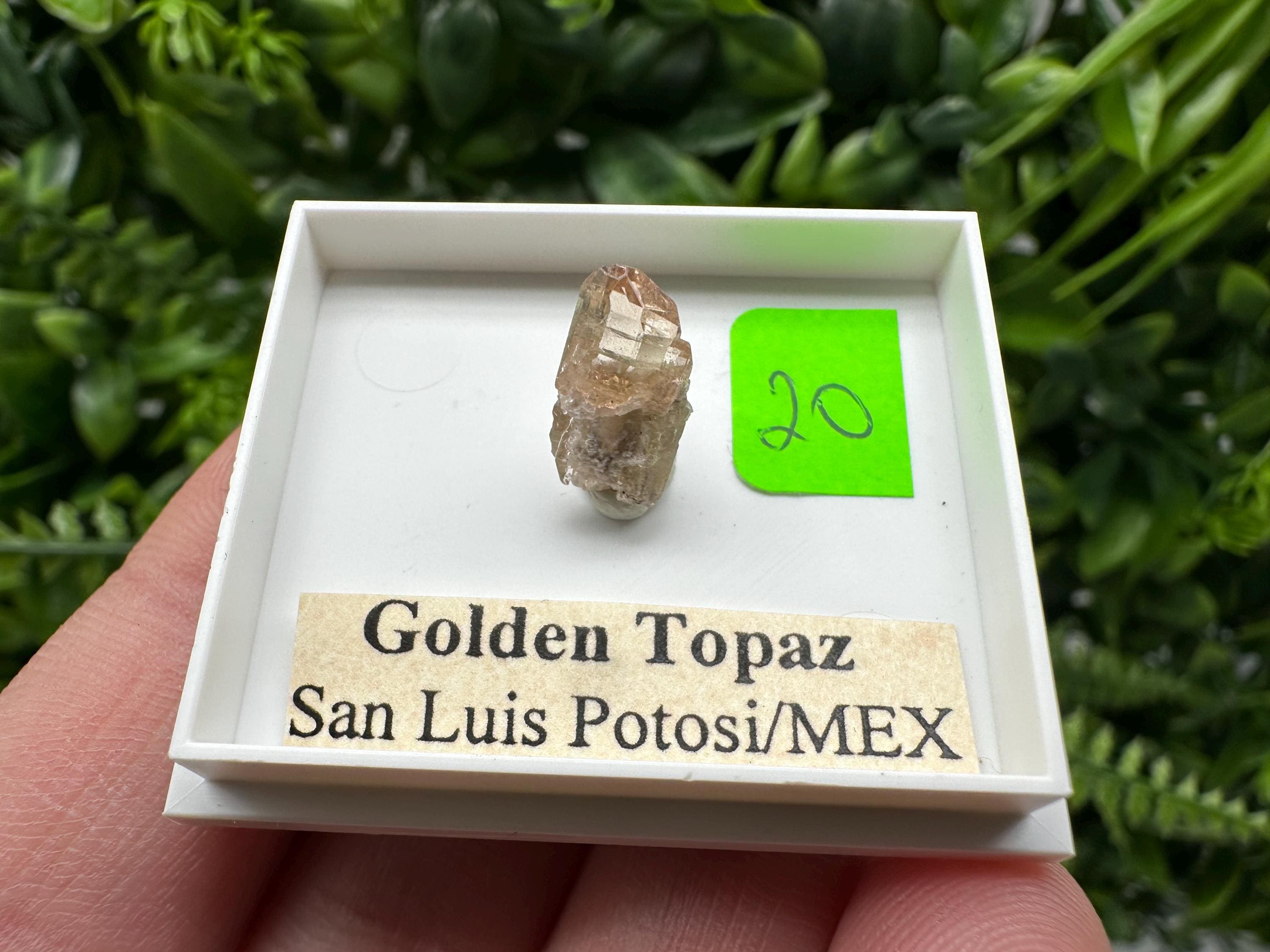 Golden Topaz Crystal, Mineral Specimen from Mexico