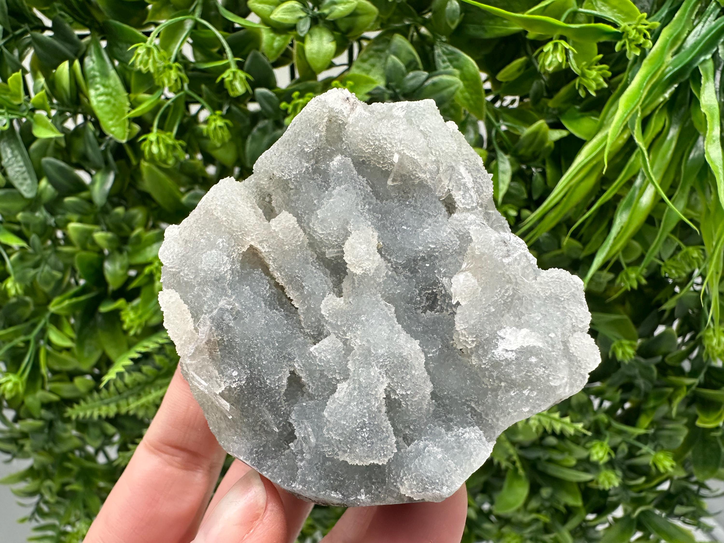 Natural Chalcedony Specimen: India Crystal Mineral Collection, Home Decor