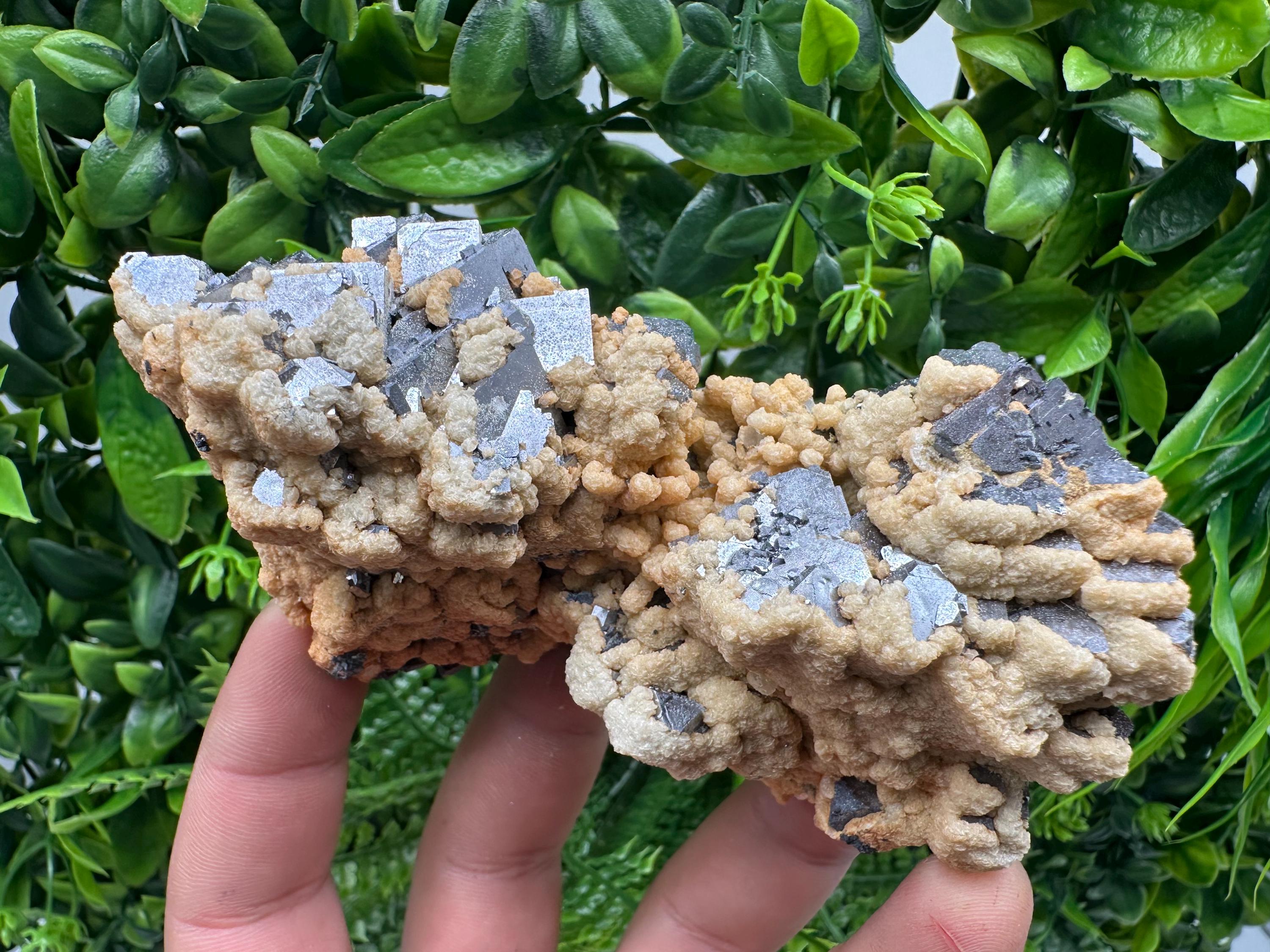 Galena Dolomite Cluster, Krushev dol Bulgaria Mineral Specimen