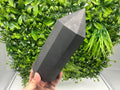 Large Shungite Tower: EMF Protection, Healing Crystal Decor (20cm)
