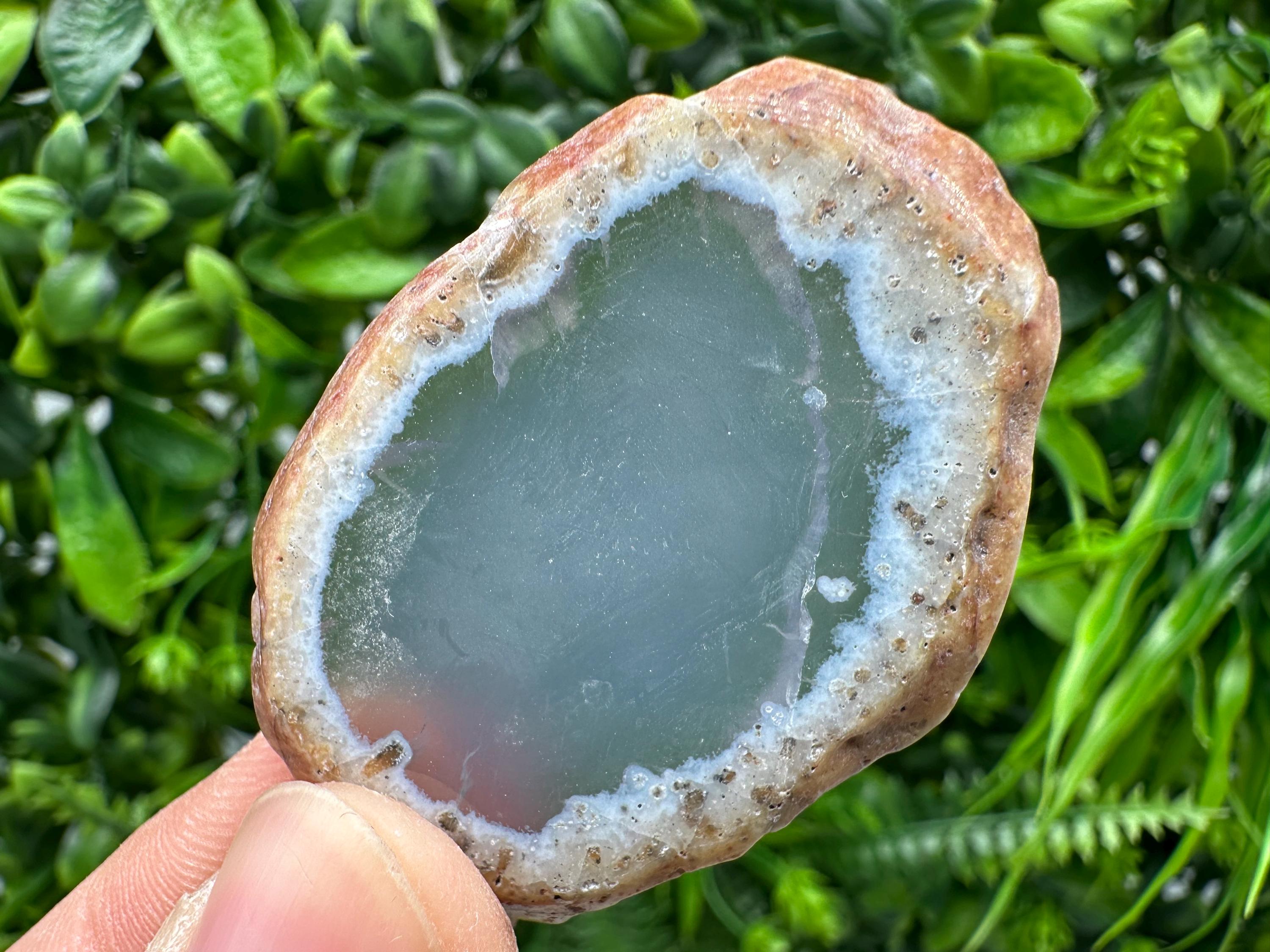 Small Agate Slice: Polished Quartz Crystal, Spiritual Healing Stone