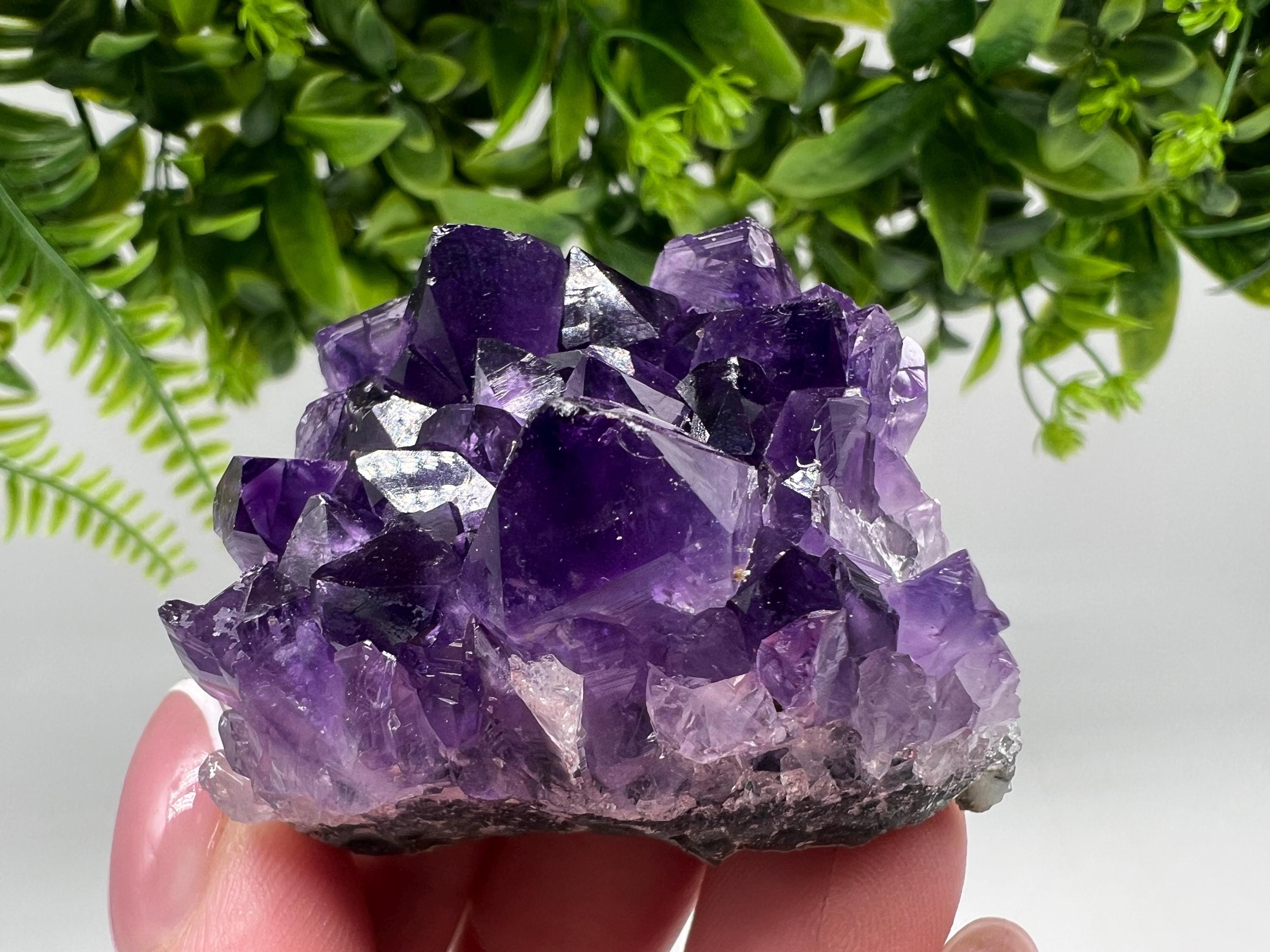 Uruguay Amethyst Crystal: Purple Quartz Home Decor, Energy Stone