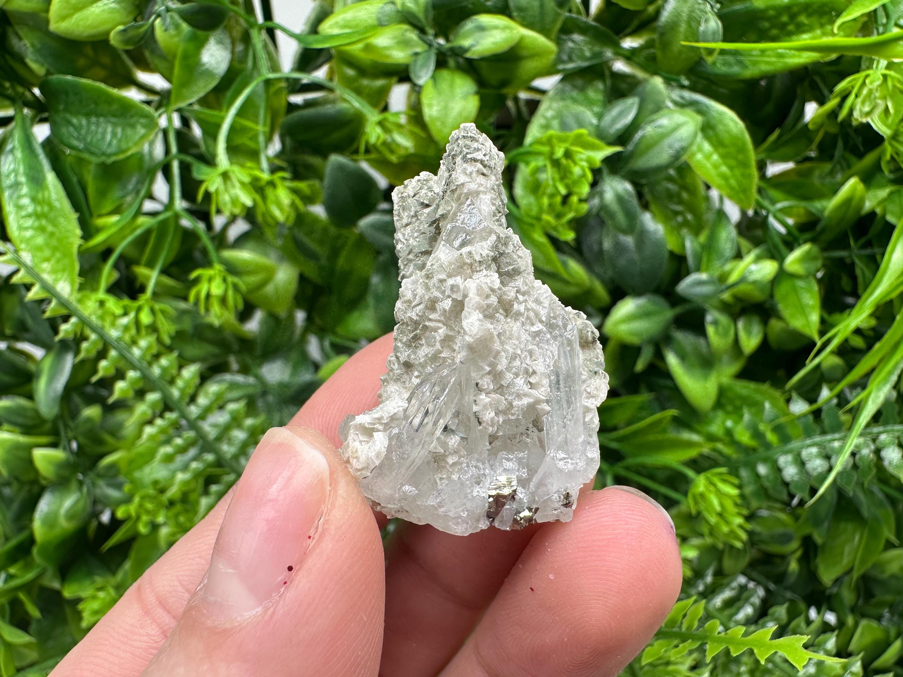 Calcite Quartz on Chlorite Matrix, Borieva Mine Mineral Specimen