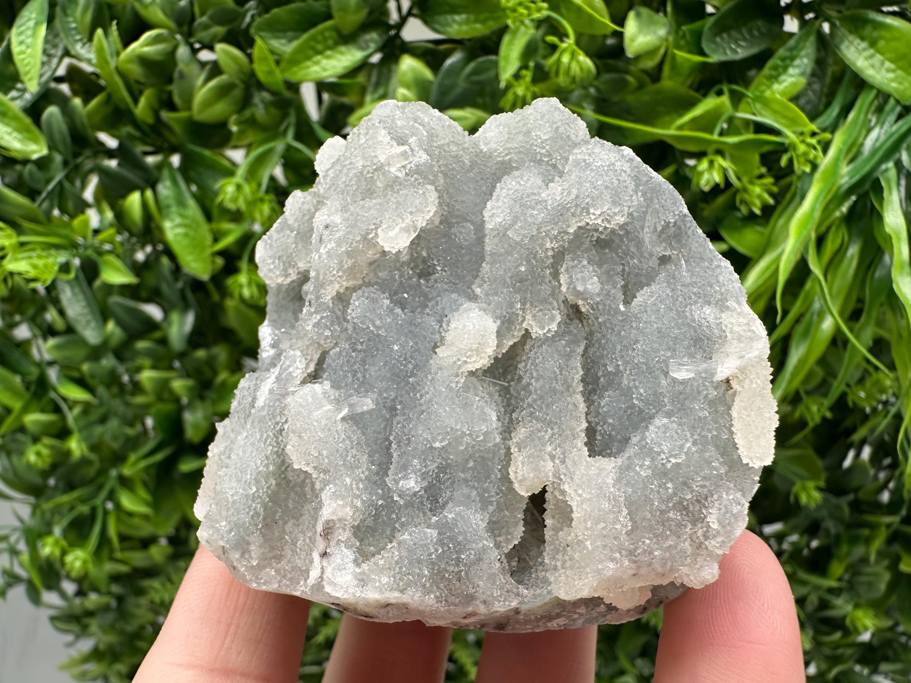 Natural Chalcedony Specimen: India Crystal Mineral Collection, Home Decor