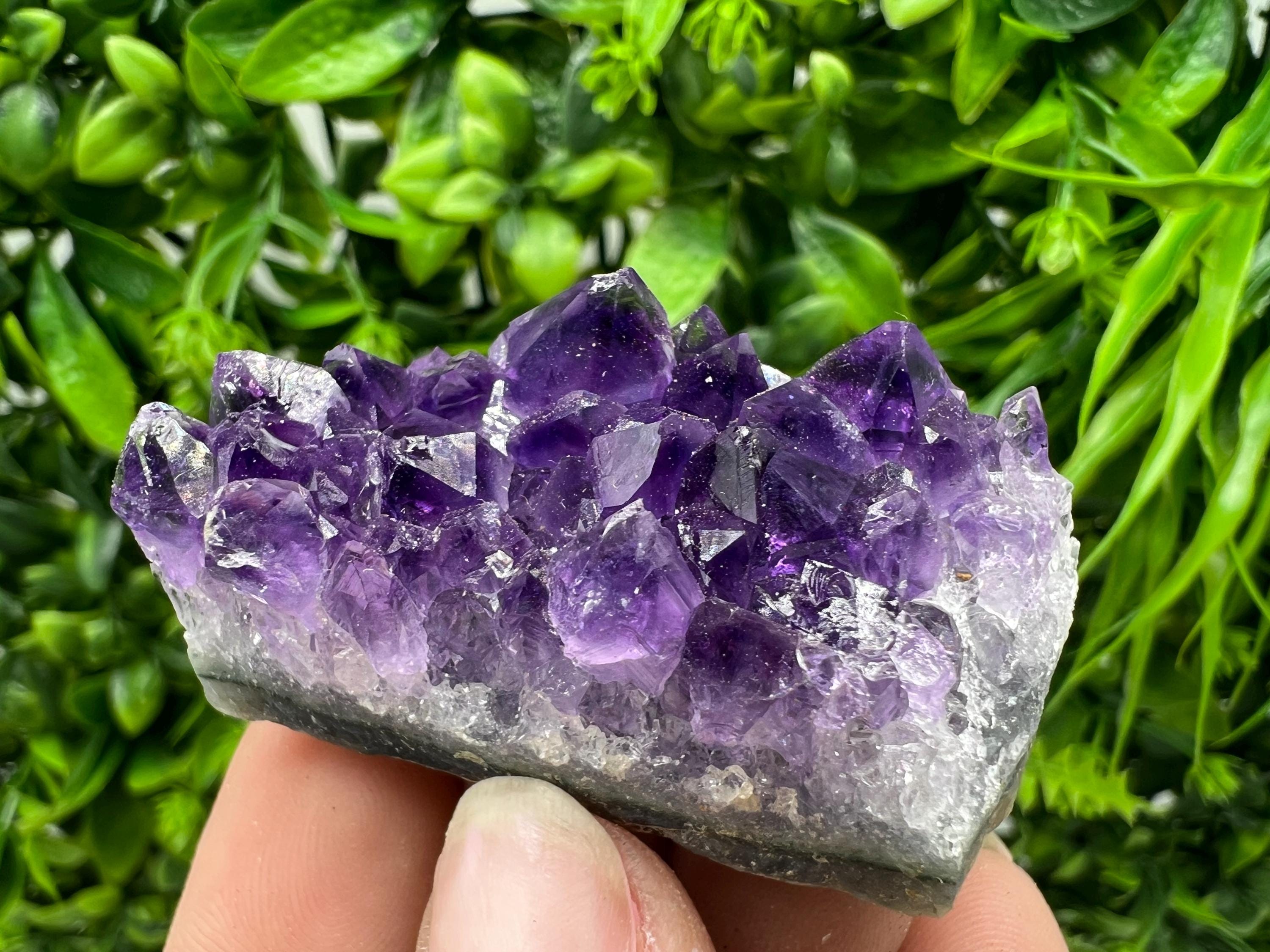 Uruguay Amethyst Crystal: Purple Quartz Home Decor, Energy Stone