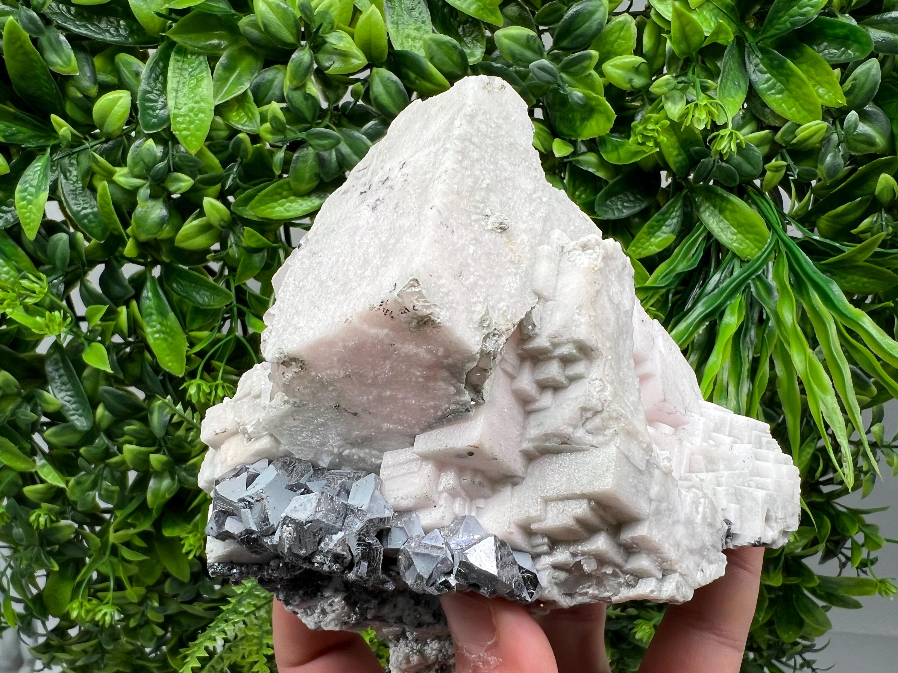 Stunning Shpinel Galena on Sphalerite,Calcite from Borieva mine,Madan,Bulgaria,Natural,collectible mineral specimen,home decor,collectible’s