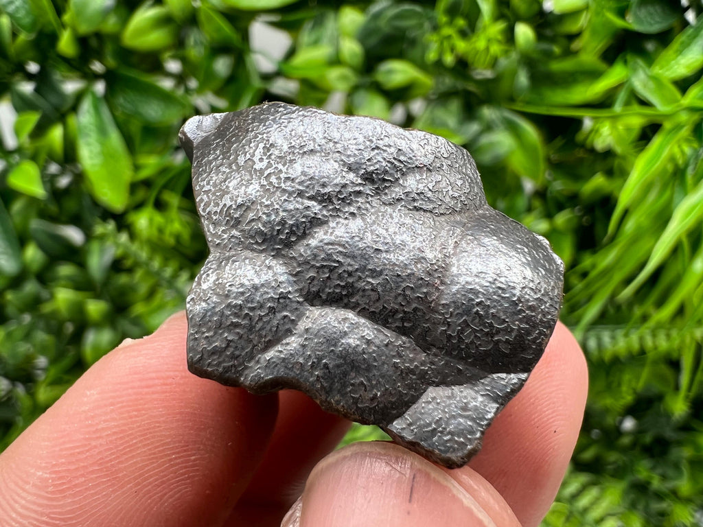Botryoidal Black Hematite Specimen: Moroccan Rough Crystal for Reiki Chakra