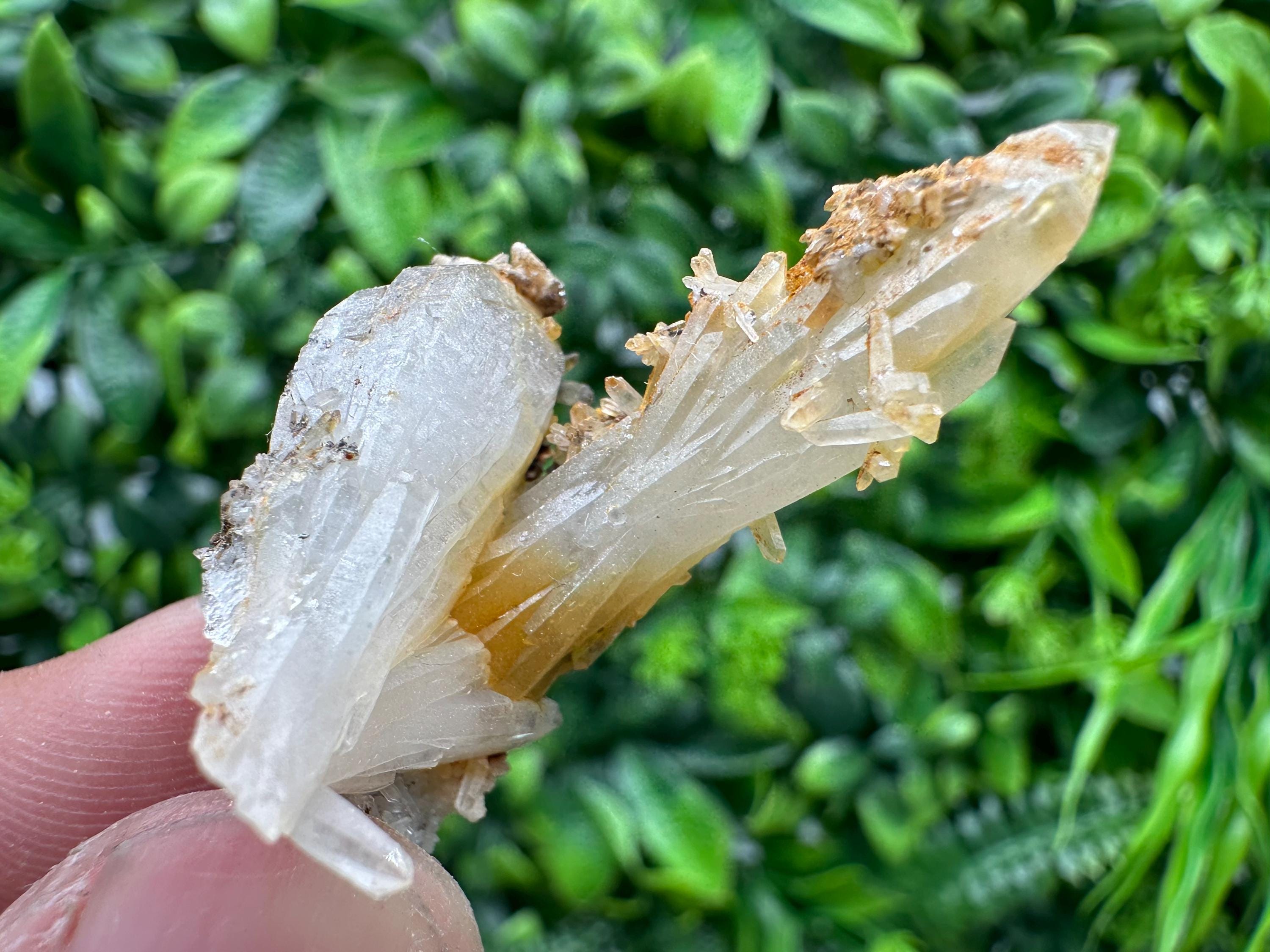 Quartz with Limonite, Iron Oxide Mineral Specimen