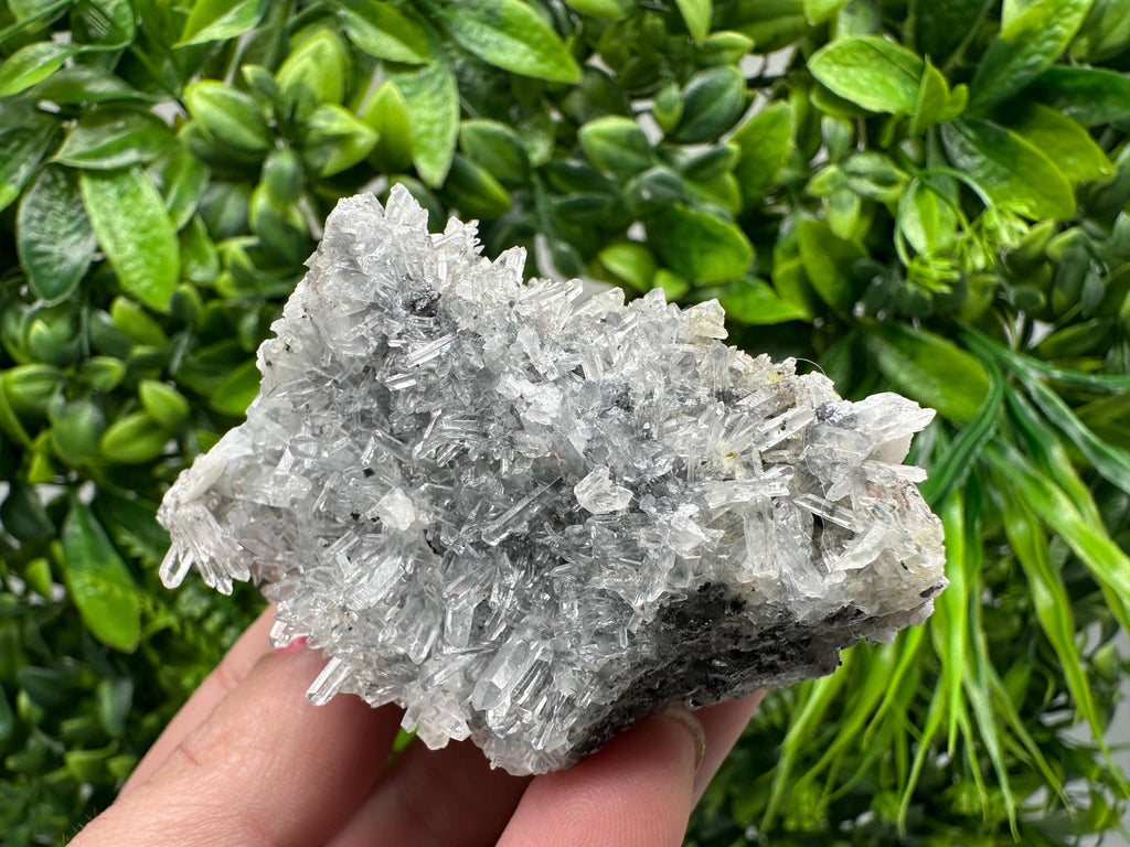 Green Quartz Crystal Specimen, Chlorite Sphalerite Inclusions