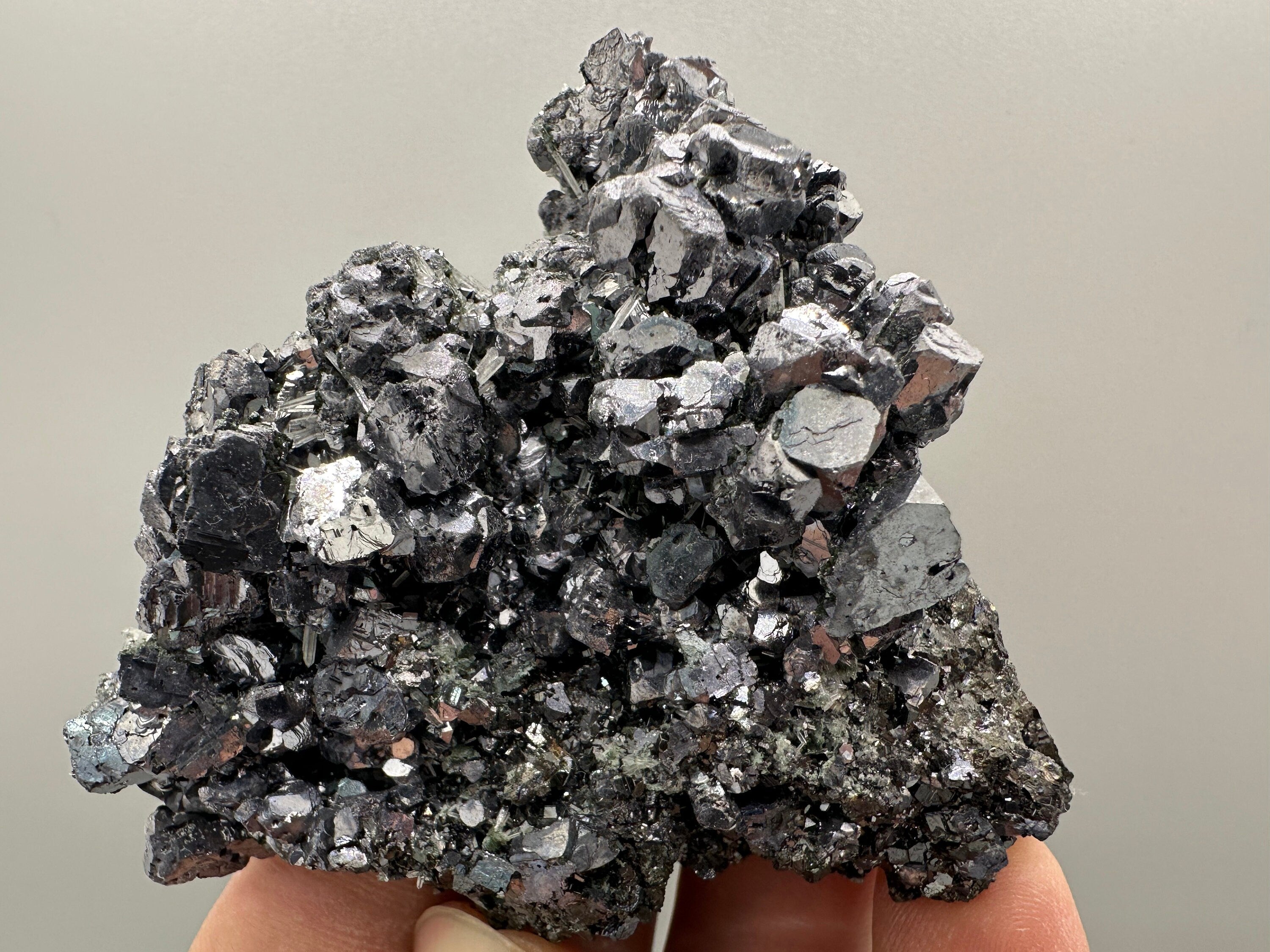 Shiny Galena on Sphalerite, Borieva Mine, Bulgaria