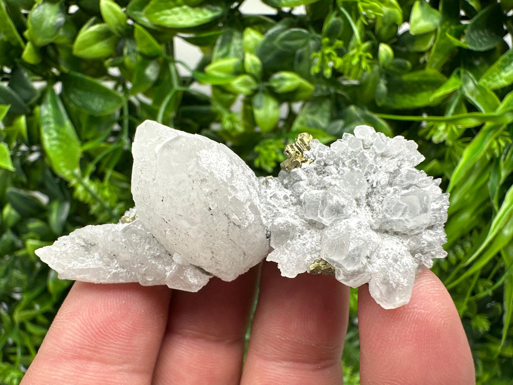 Chalcopyrite on Quartz, Bulgaria Mineral Specimen, Home Decor Stone