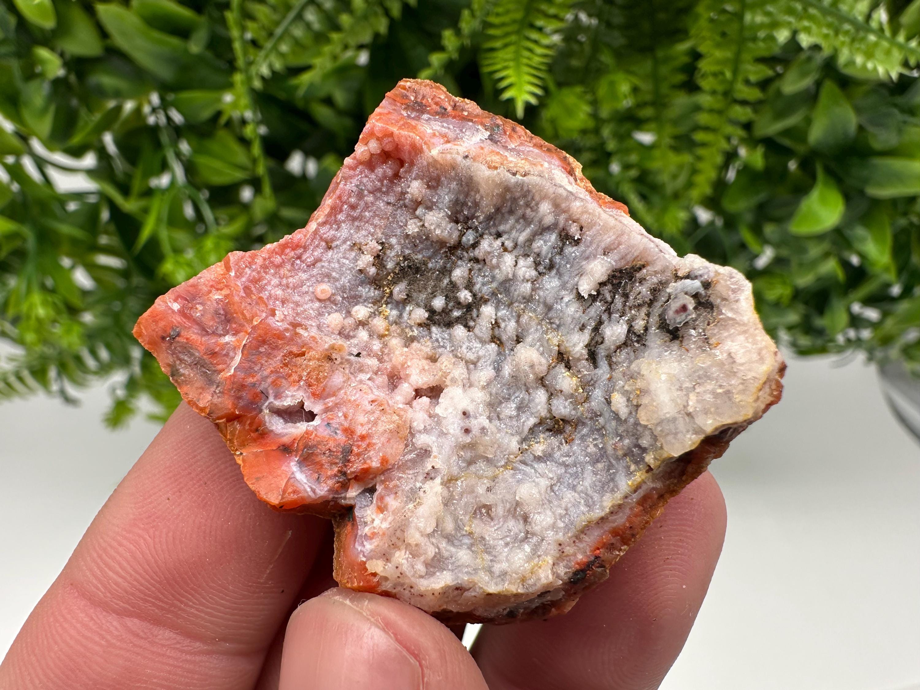 Red Chalcedony Crystal, Morocco Mineral Specimen, Souvenir Gift
