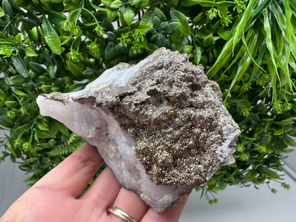 Marcasite Cluster on Chalcedony, Bulgaria Mineral Specimen