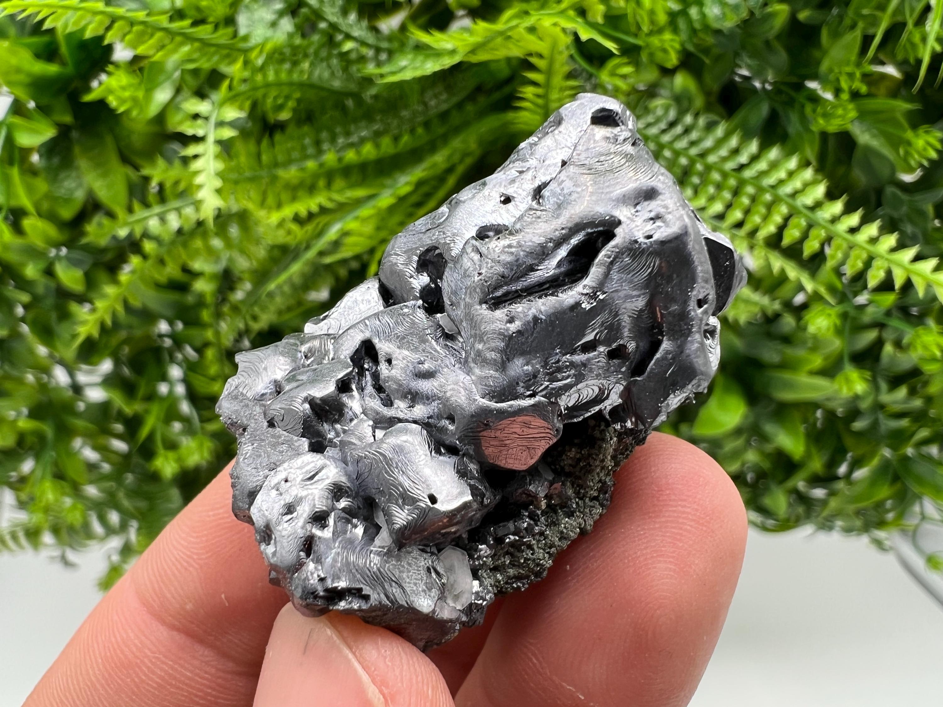 Skeletal Galena on Quartz, Bulgaria Mineral Specimen