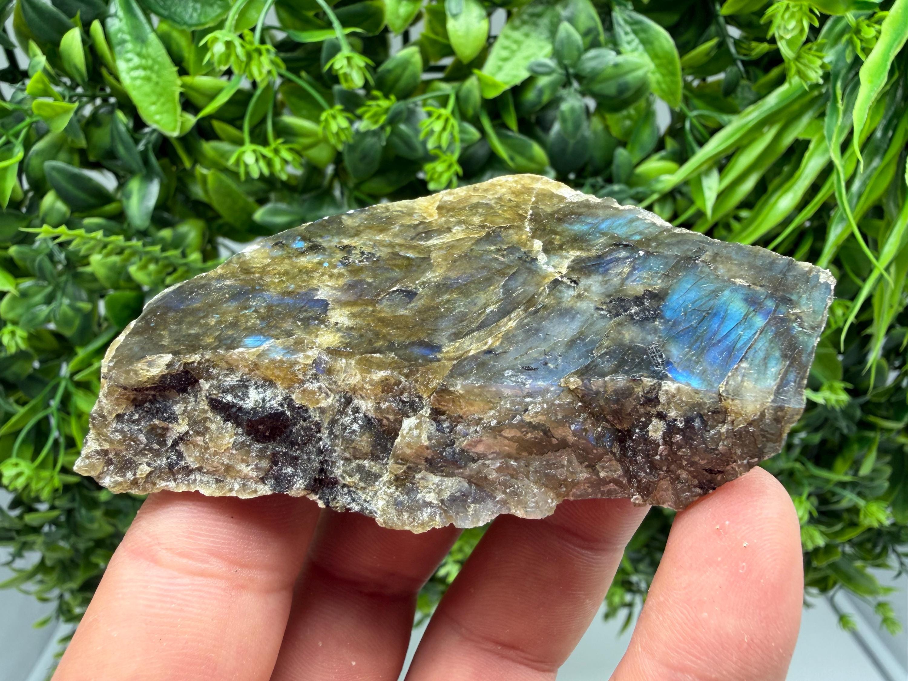 Polished Labradorite Slab: Multifire Crystal Decor
