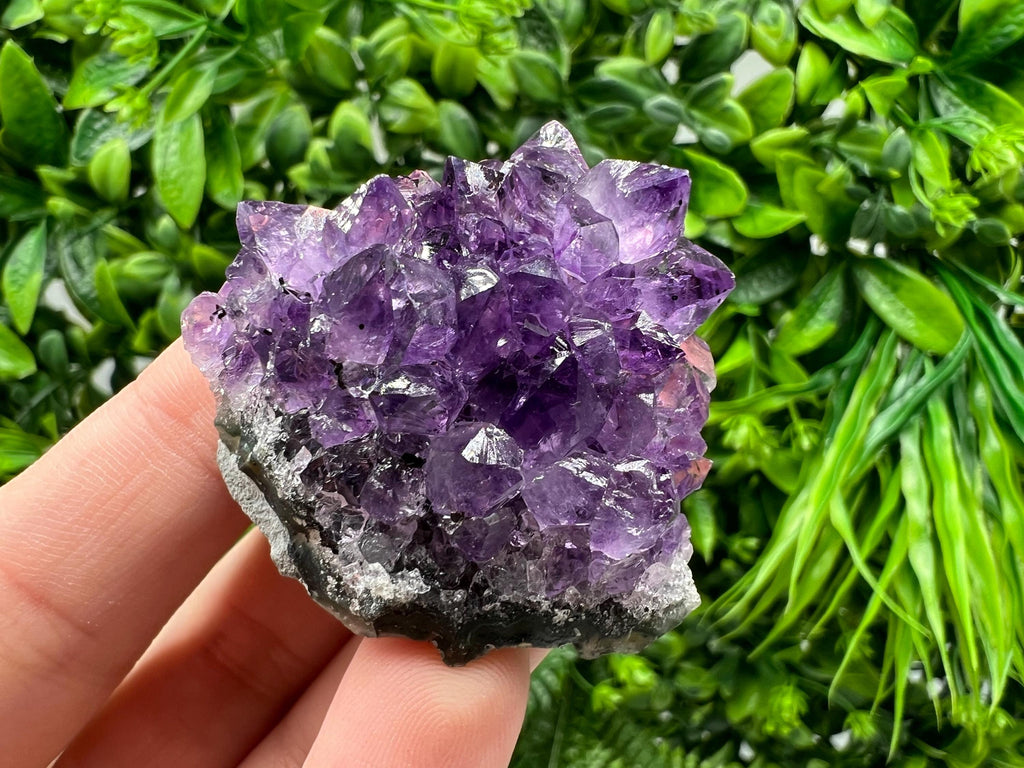 Uruguay Amethyst Crystal: Purple Quartz Home Decor, Energy Stone