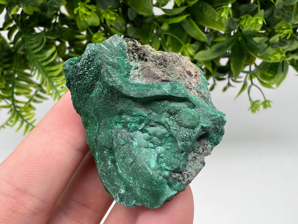 Green Polished Malachite Crystal, Congo Minerals, Chakra Stone