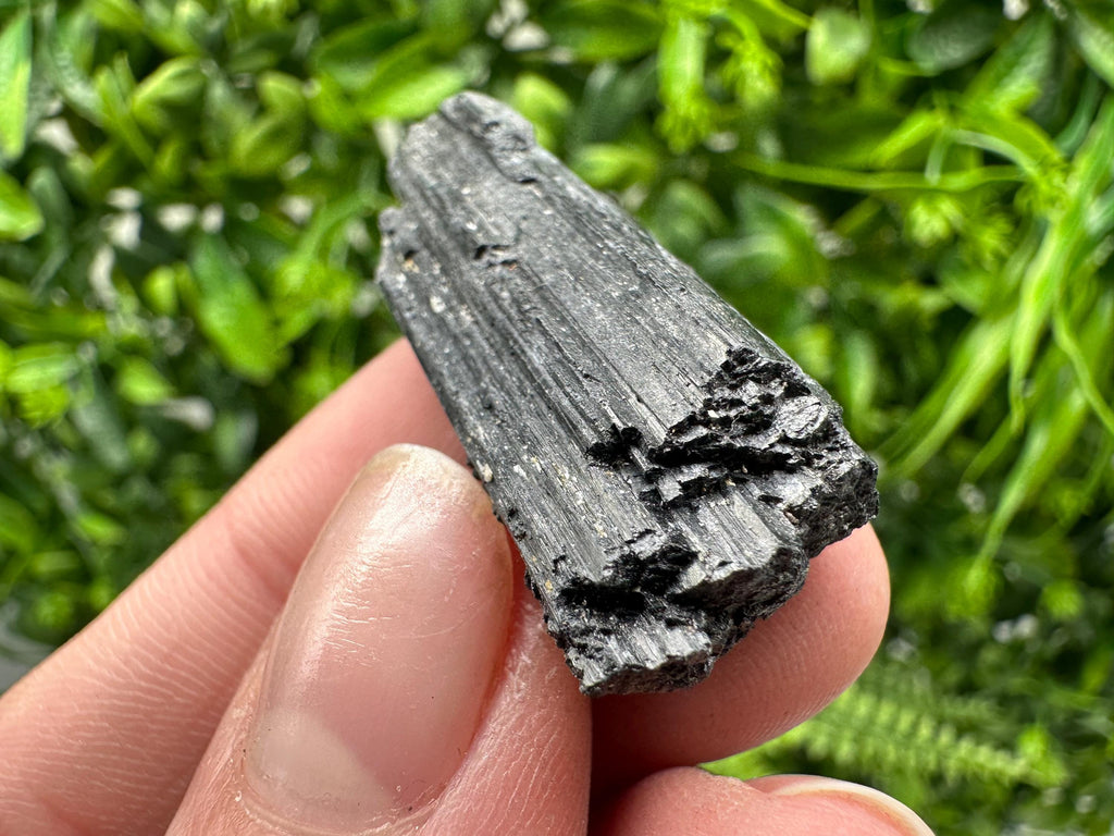 Natural Black Tourmaline Crystal – Raw Protective Stone, Healing Crystal, Grounding Mineral Gift