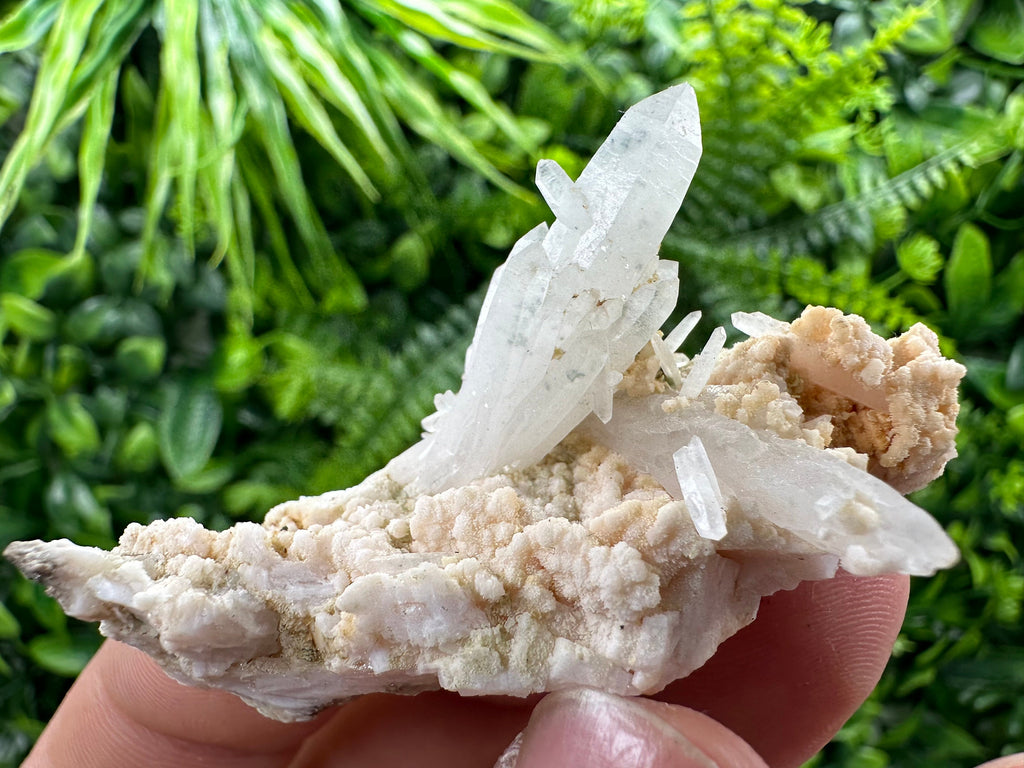 Quartz with Chlorite, Rhodochrosite & Siderite Mineral Specimen