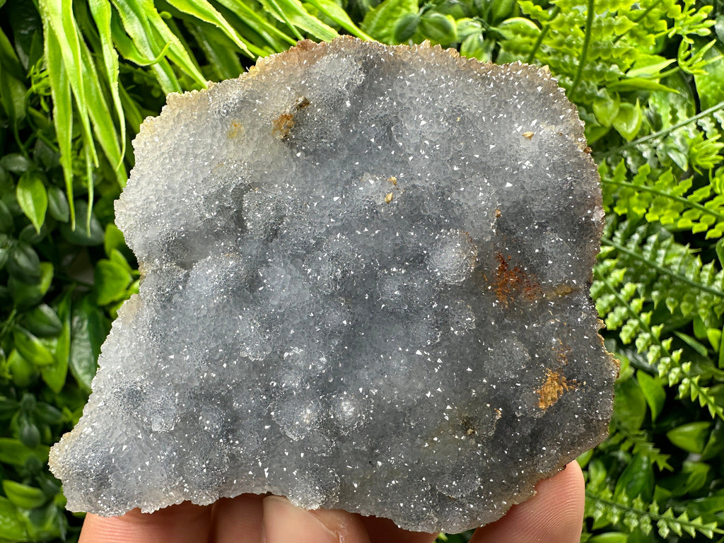 Blue Chalcedony Quartz with Chlorite, Natural Mineral Stone Decor