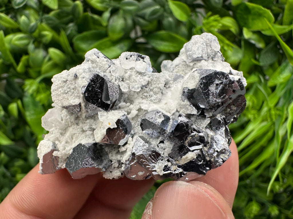 Galena Spinel with Quartz and Calcite, Borieva Mine Mineral Specimen
