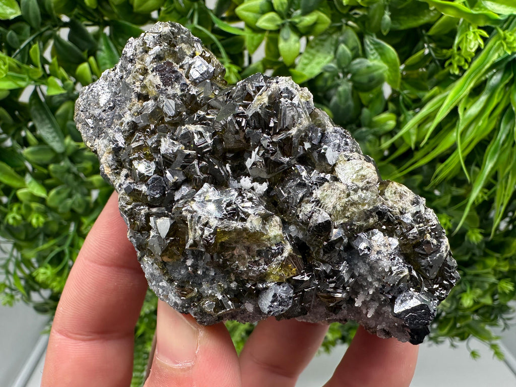 Stunning Gems Sphalerite Cleiopfane on Quartz from Krushev dol mine,Madan,Bulgaria,natural,collectible mineral specimen,home decor stone