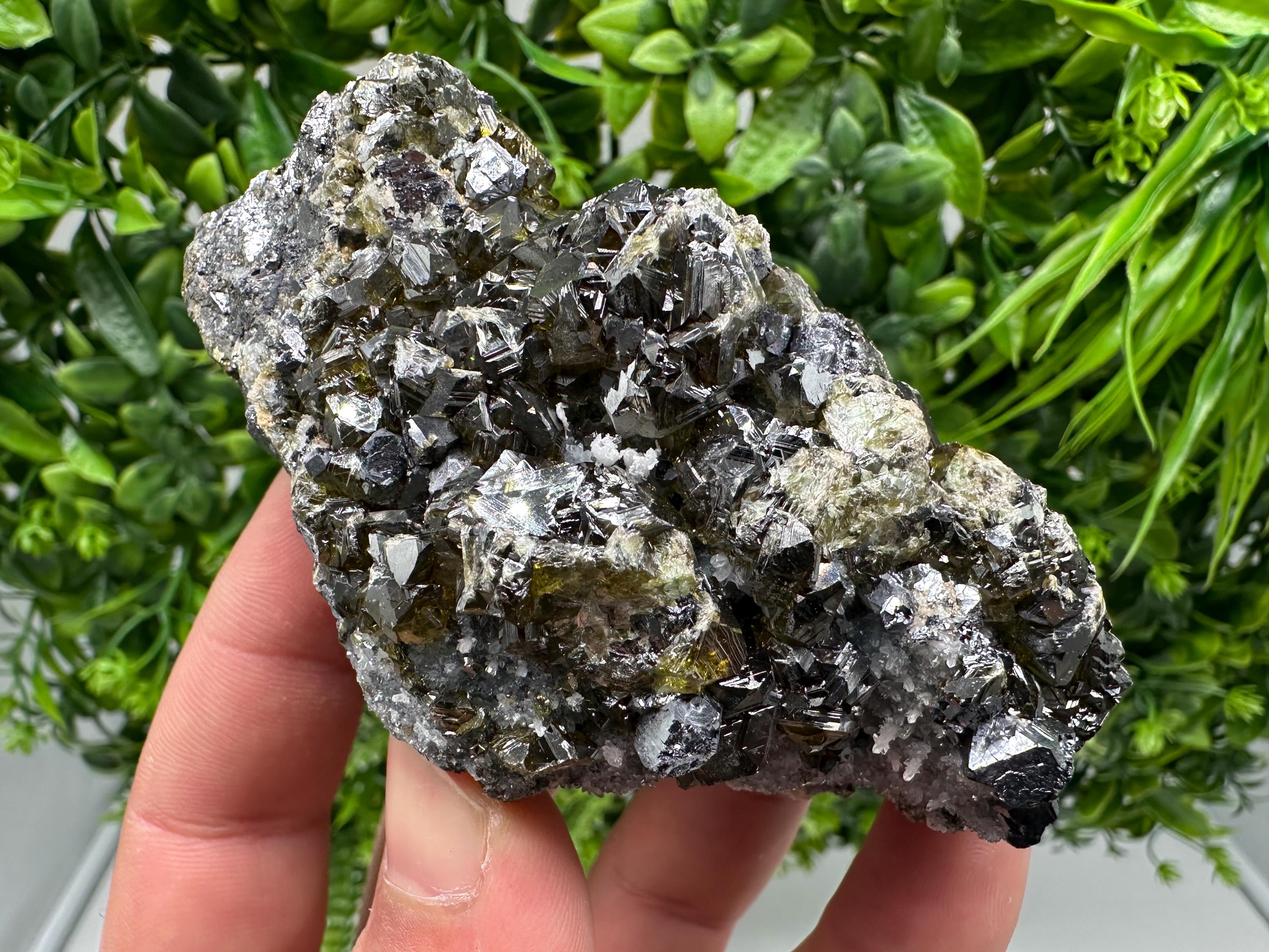 Stunning Gems Sphalerite Cleiopfane on Quartz from Krushev dol mine,Madan,Bulgaria,natural,collectible mineral specimen,home decor stone