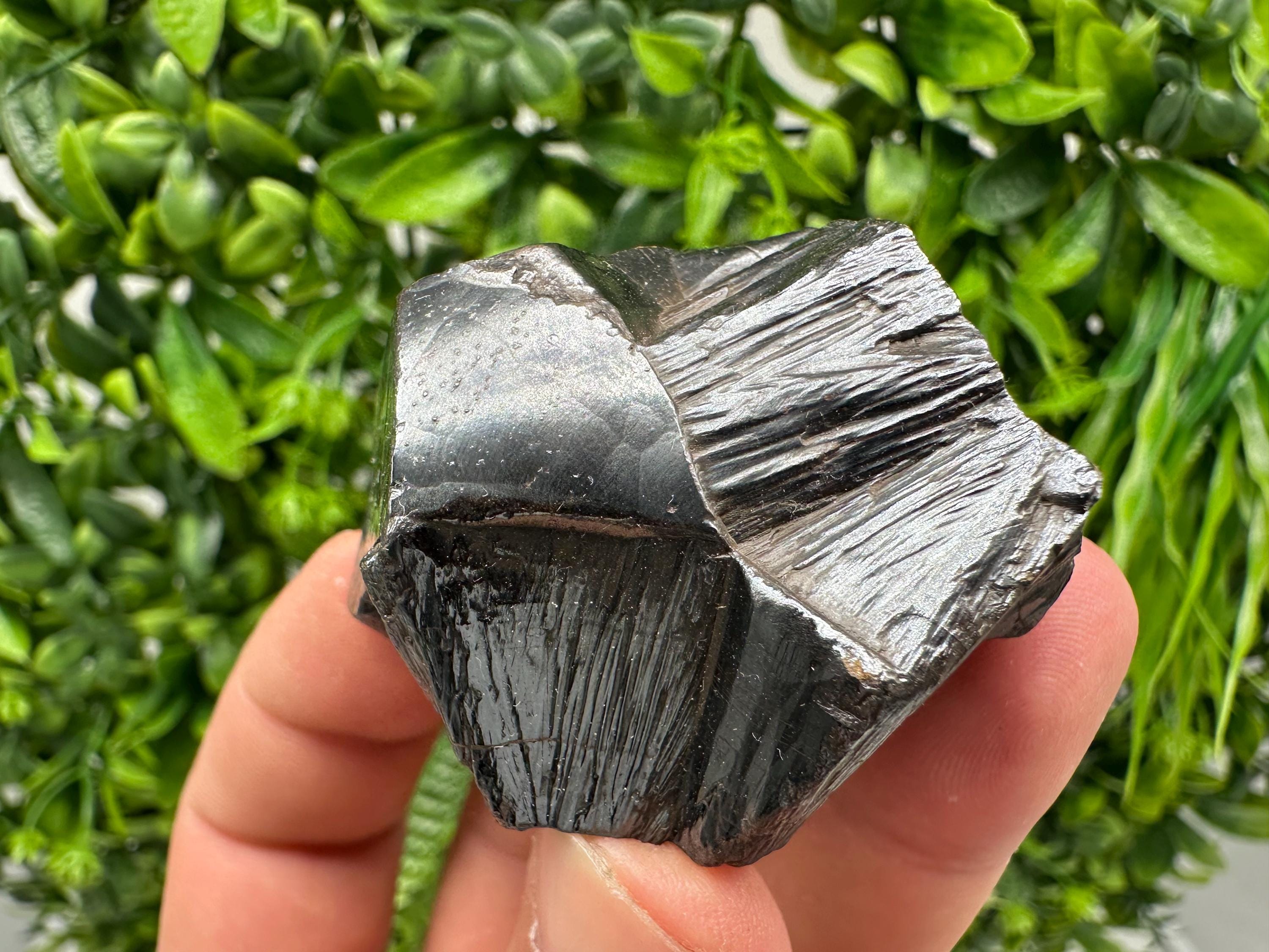 Botryoidal Black Hematite Specimen: Moroccan Crystal for Reiki Chakra