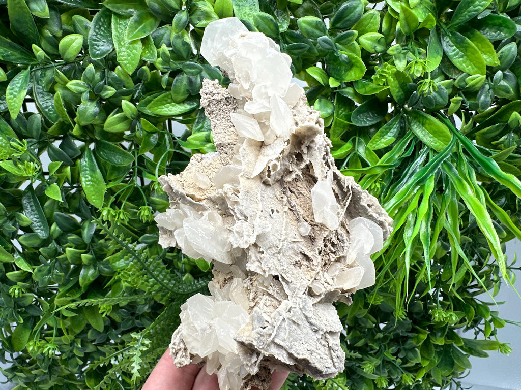 UV Calcite on Aragonite, Bulgaria Mineral Specimen, Rare Crystal