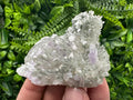 Calcite on Quartz with Amethyst and Chlorite, Rare Mineral Specimen