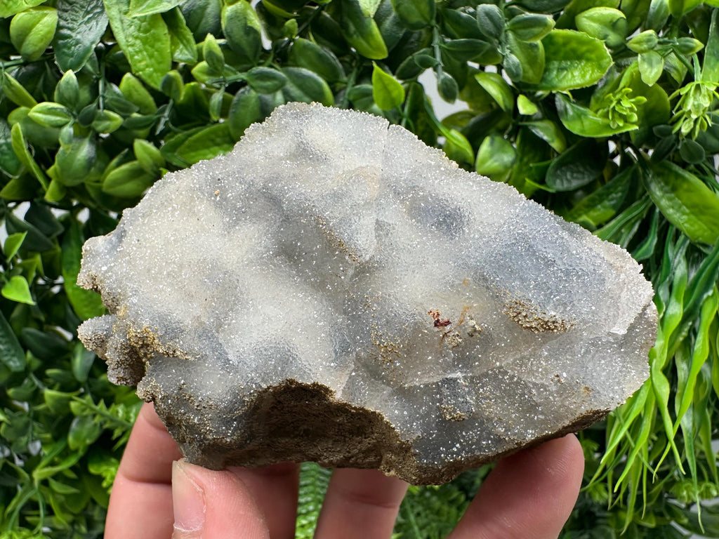 Blue Chalcedony Quartz with Chlorite Inclusions, Bulgaria Mineral Specimen