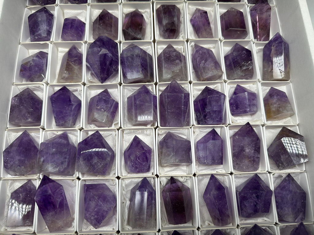 Brazilian Amethyst Point, Deep Purple Cathedral Crystal
