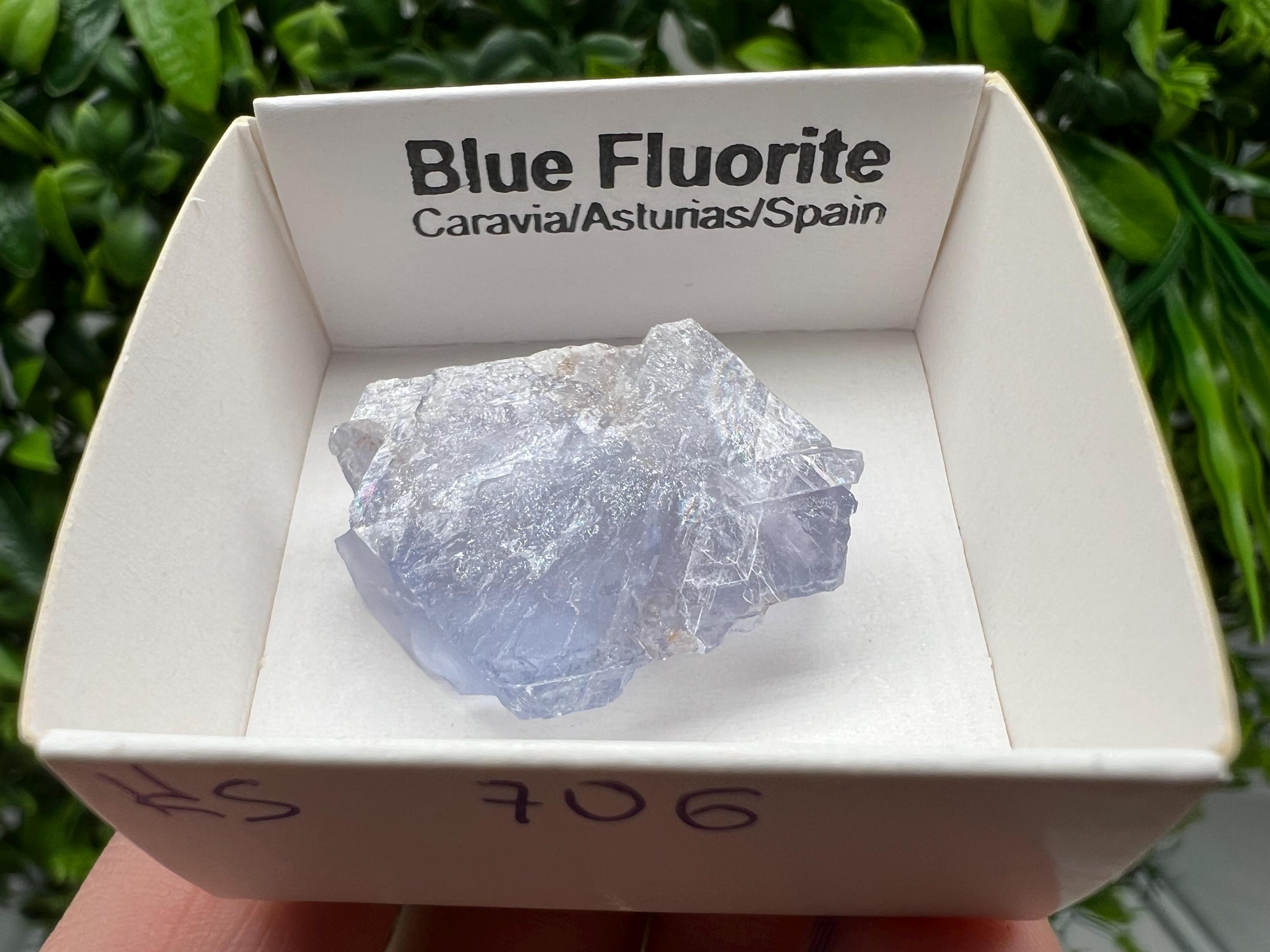 Blue Fluorite Mineral Specimen: Spain Collection (3/2.5 cm