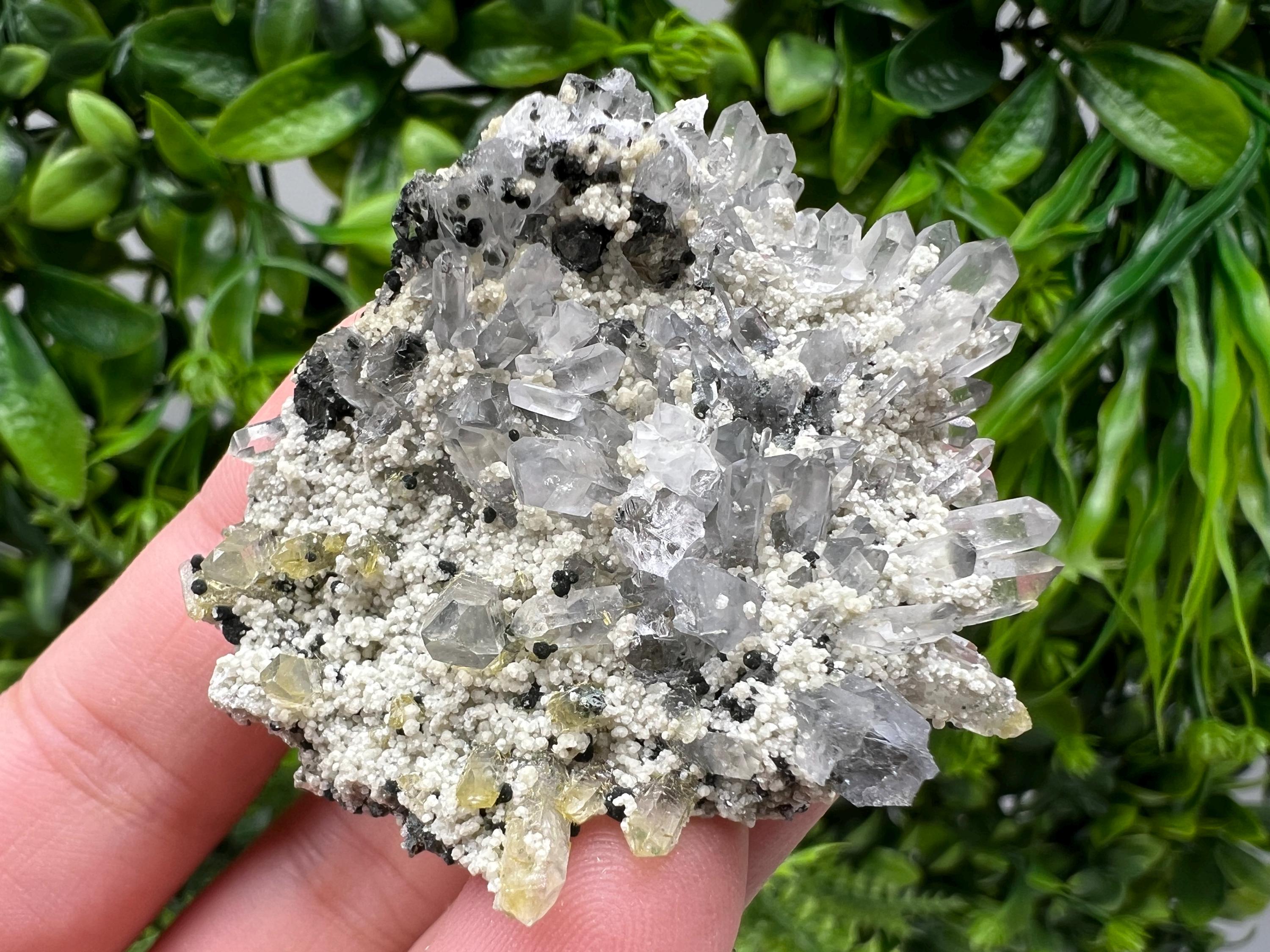 Stunning Quartz whit Chlorite,Epidote included from Borieva mine,Madan,Bulgaria,natural,collection mineral specimen,home decor stone,gift