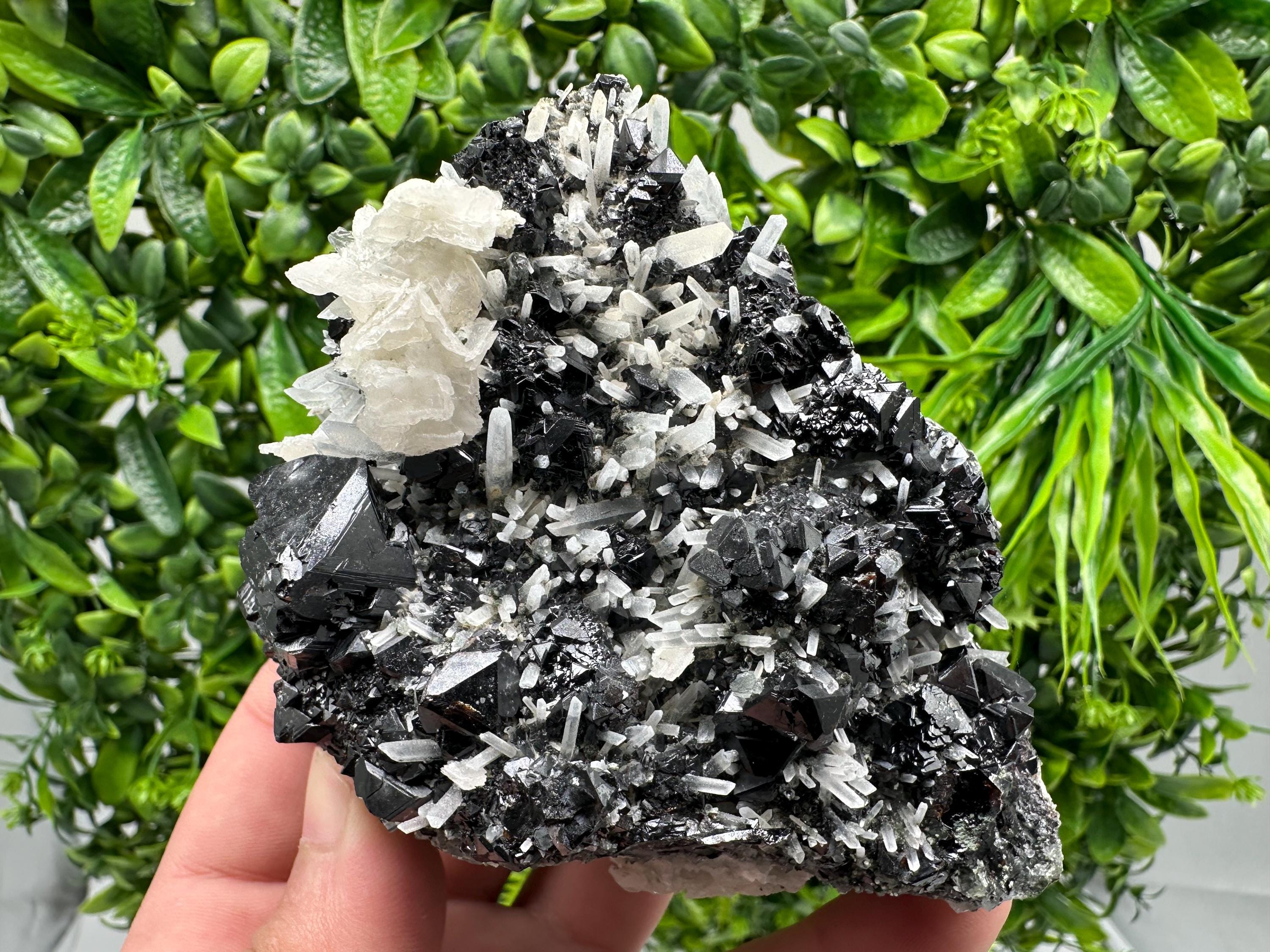 Mirror Galena, Sphalerite & Calcite Specimen: Borieva Mine, Bulgaria