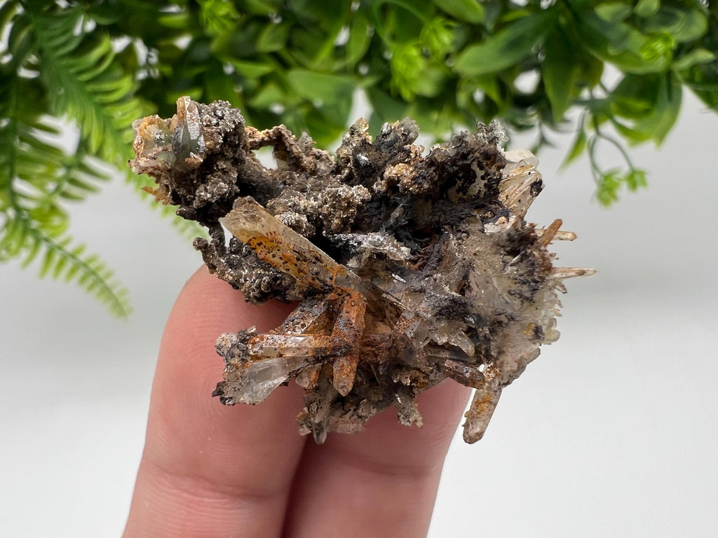 Bulgarian Quartz Mineral Specimen: Iron Oxide Limonite, 9th September Mine
