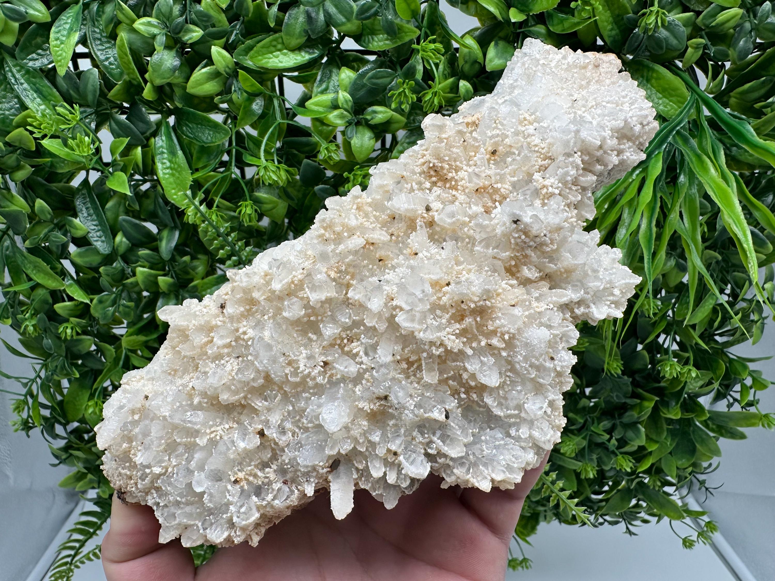 Quartz Calcite Chalcopyrite Specimen: Krushev Dol Mine, Bulgaria